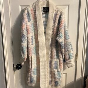 Vintage Cozy Multicolor Cardigan Sweater